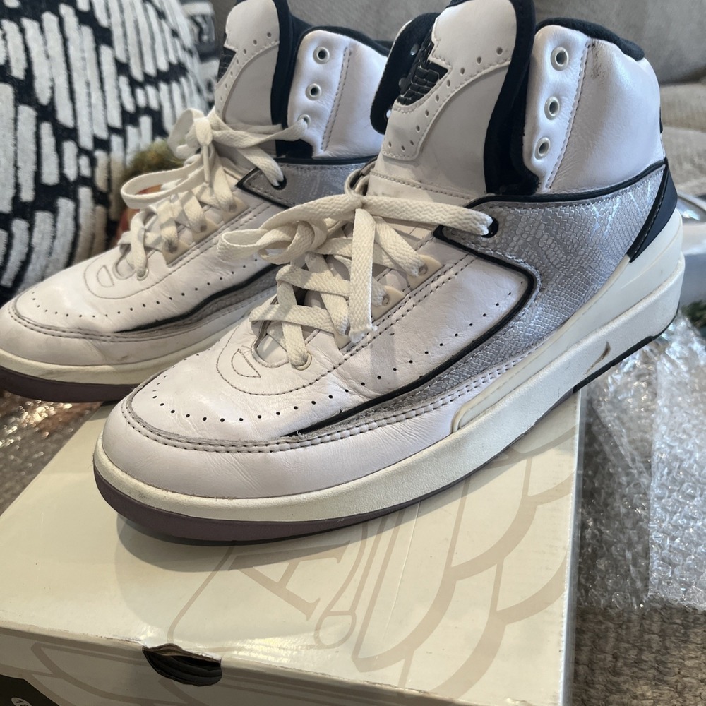 Nike Air Jordan 2 Retro Python Basketball Shoes Sneakers Imagine Men's Size 9